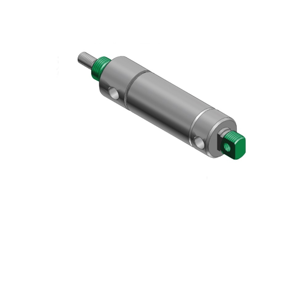 0750D04-02A-03 NUMATICS/AVENTICS ROUND LINE CYLINDER M SERIES 3/4" BORE 2" STROKE, DBL ACT, DBL NOSE MNT, MAGNET